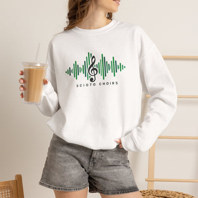 Adult Unisex Dublin Scioto Choirs Sound Wave Graphic Sweatshirt