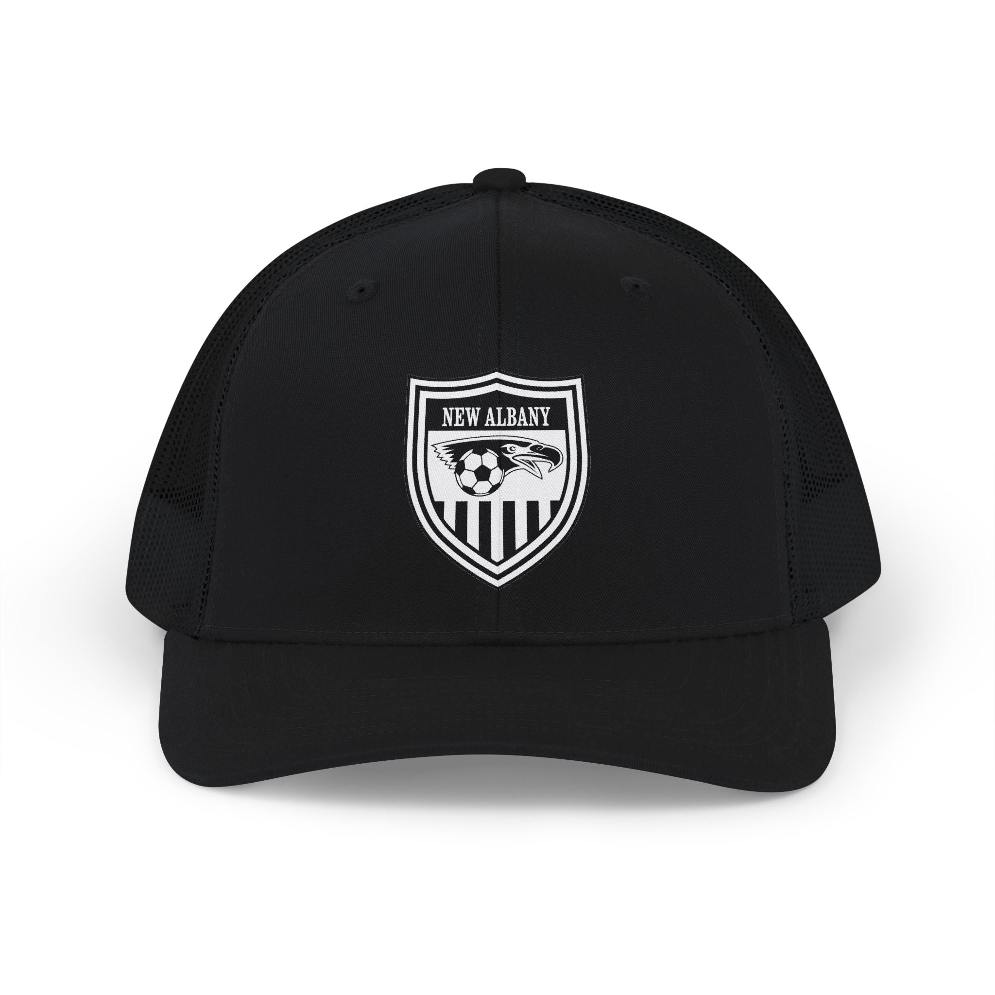 Adult Unisex New Albany Youth Soccer League Crest Richardson 112 Snapback Trucker Hat