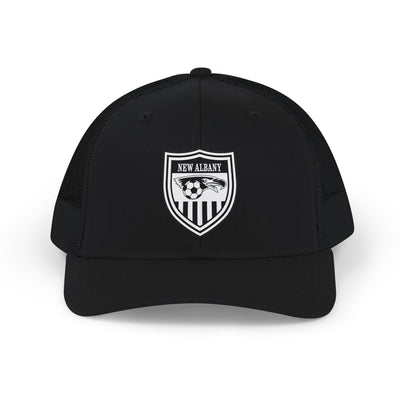 Adult Unisex New Albany Youth Soccer League Crest Richardson 112 Snapback Trucker Hat