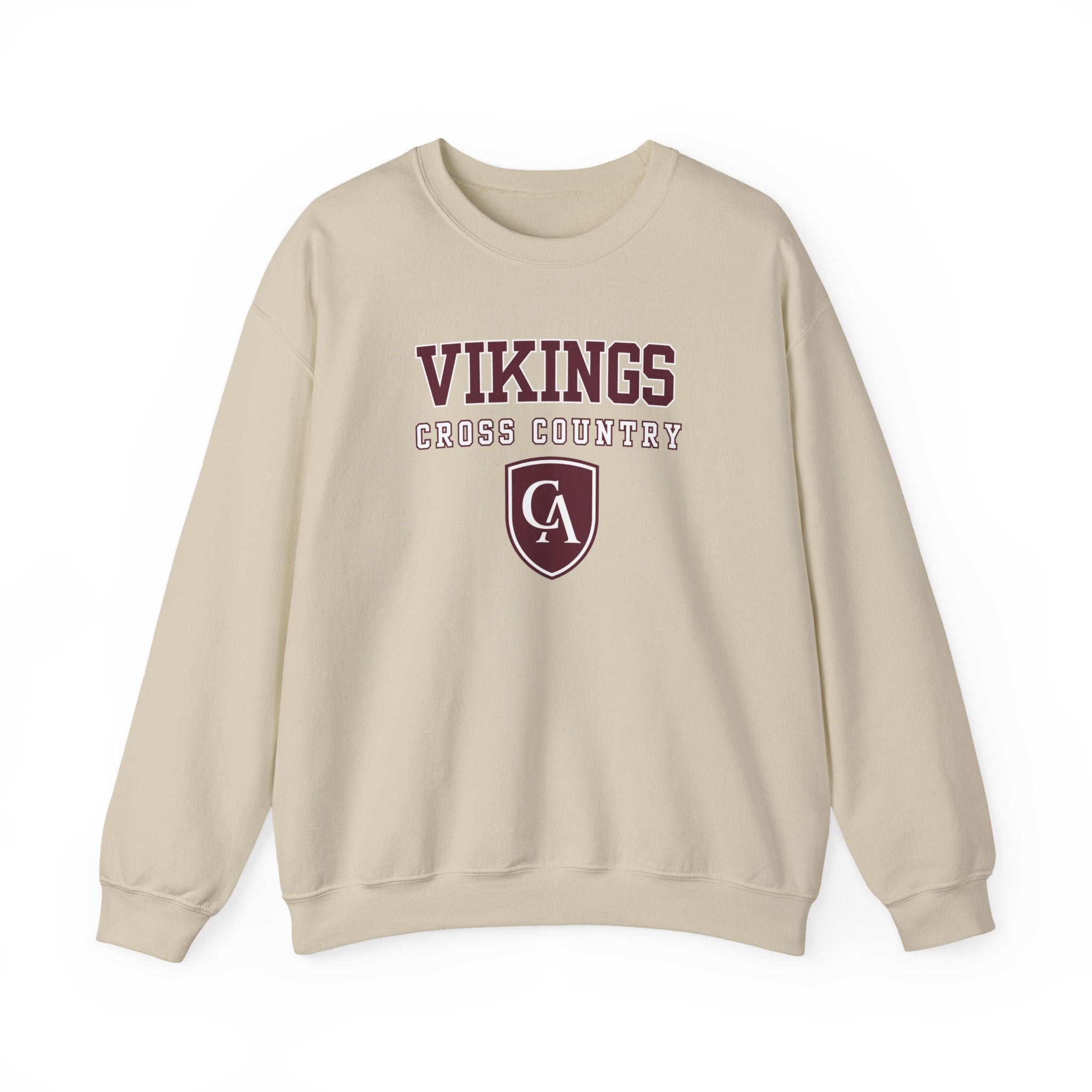Adult Unisex Columbus Academy Vikings Cross Country Graphic Gildan Heavy Blend Sweatshirt