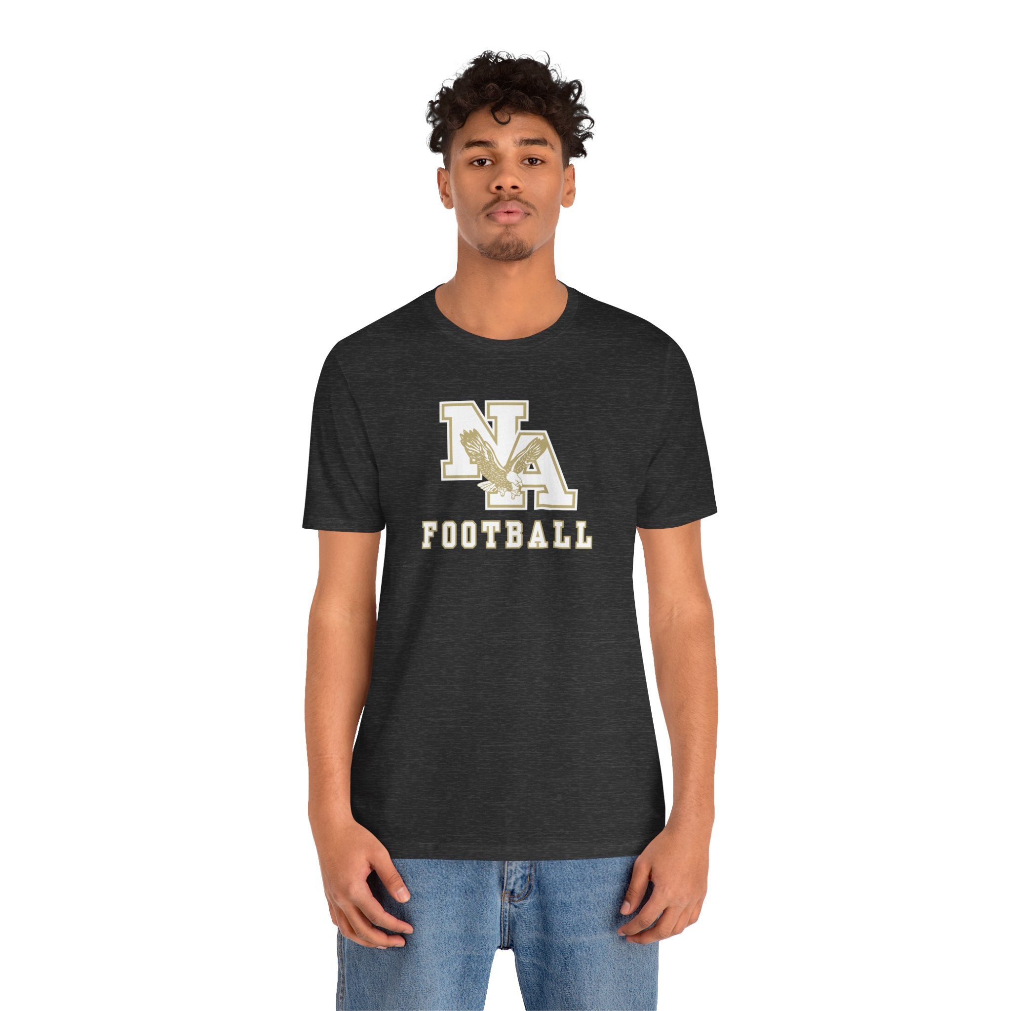 Adult Unisex New Albany Football Gold Classic Logo Graphic Short Sleeve Soft Tee