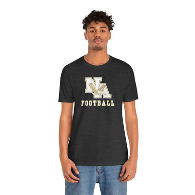 Adult Unisex New Albany Football Gold Classic Logo Graphic Short Sleeve Soft Tee