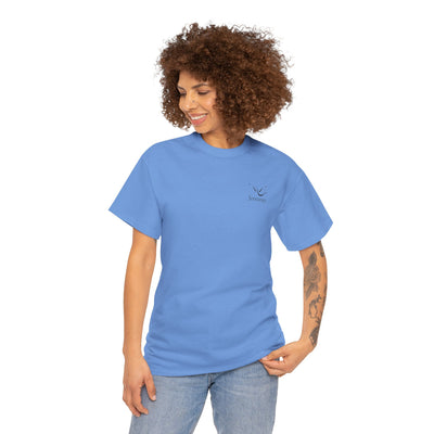 Adult Unisex Heavy Cotton Short Sleeve Tee - Black Jennings Logo
