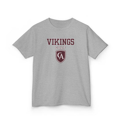 Youth Columbus Academy Vikings Golf Graphic Short Sleeve Gildan Heavy Tee