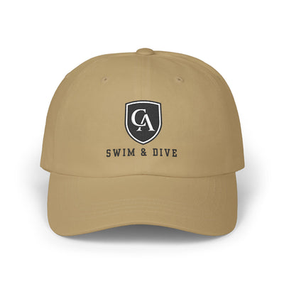 Adult Unisex Columbus Academy Vikings Swim & Dive Embroidered Logo Dad Cap