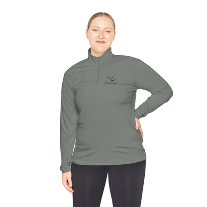 Adult Unisex Sport-Tek Competitor Performance Quarter-Zip Pullover - Black Jennings Logo