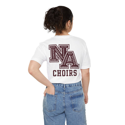 Adult Unisex Choirs Words NA Logo Graphic Pocket T-shirt