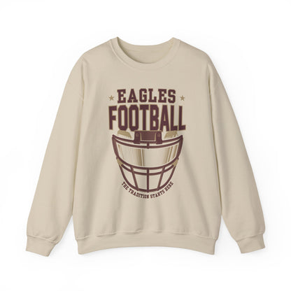 Adult Unisex Eagles Maroon Hype Helmet Graphic Sweatshirt