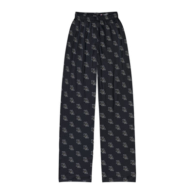 Youth Pajama Pant in Black with Allover Classic Black Logo Print