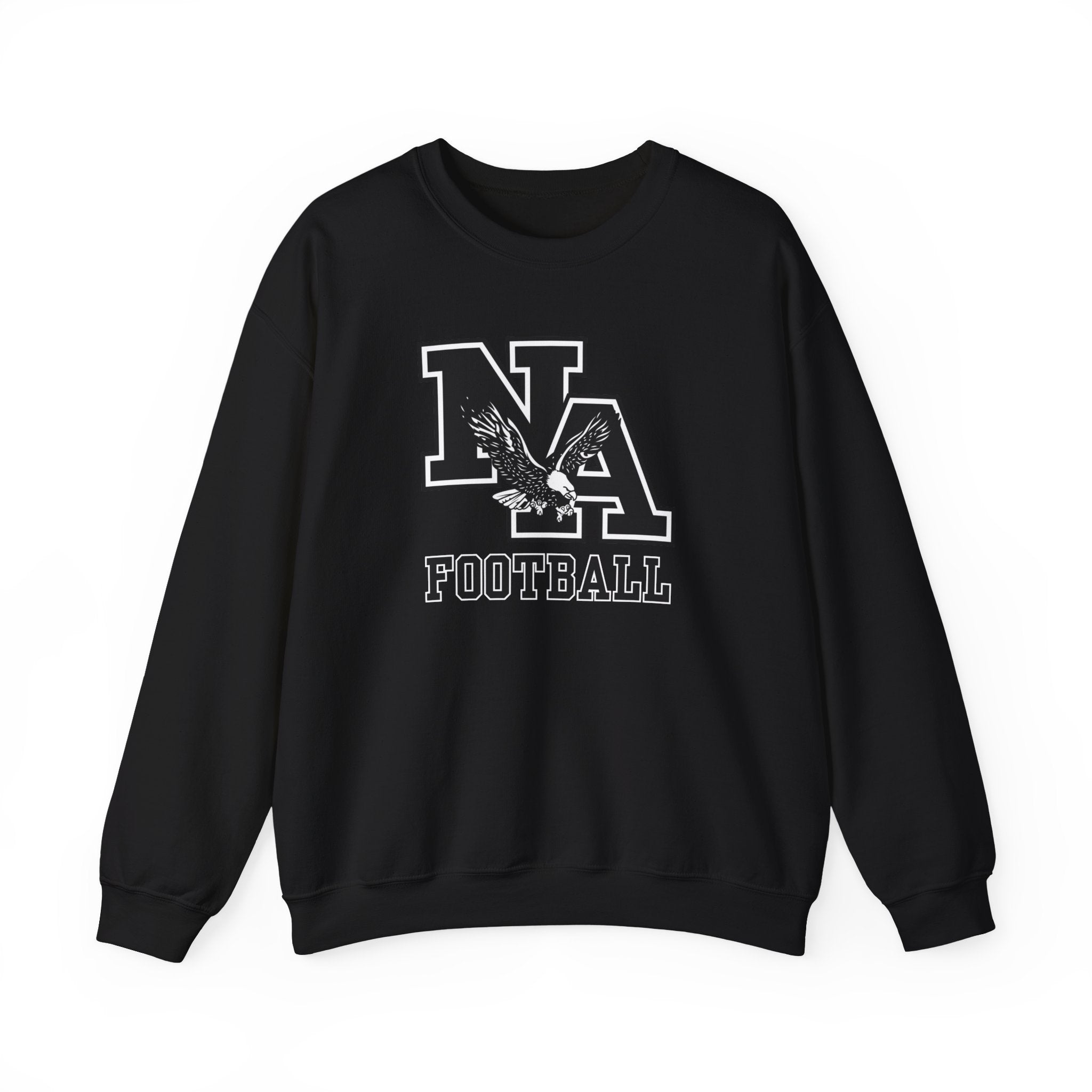 Adult Unisex Classic Logo Black Football Graphic Sweatshirt