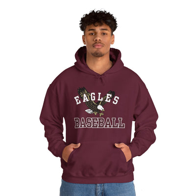 Adult Unisex Flying Baseball Eagle Graphic Hoodie