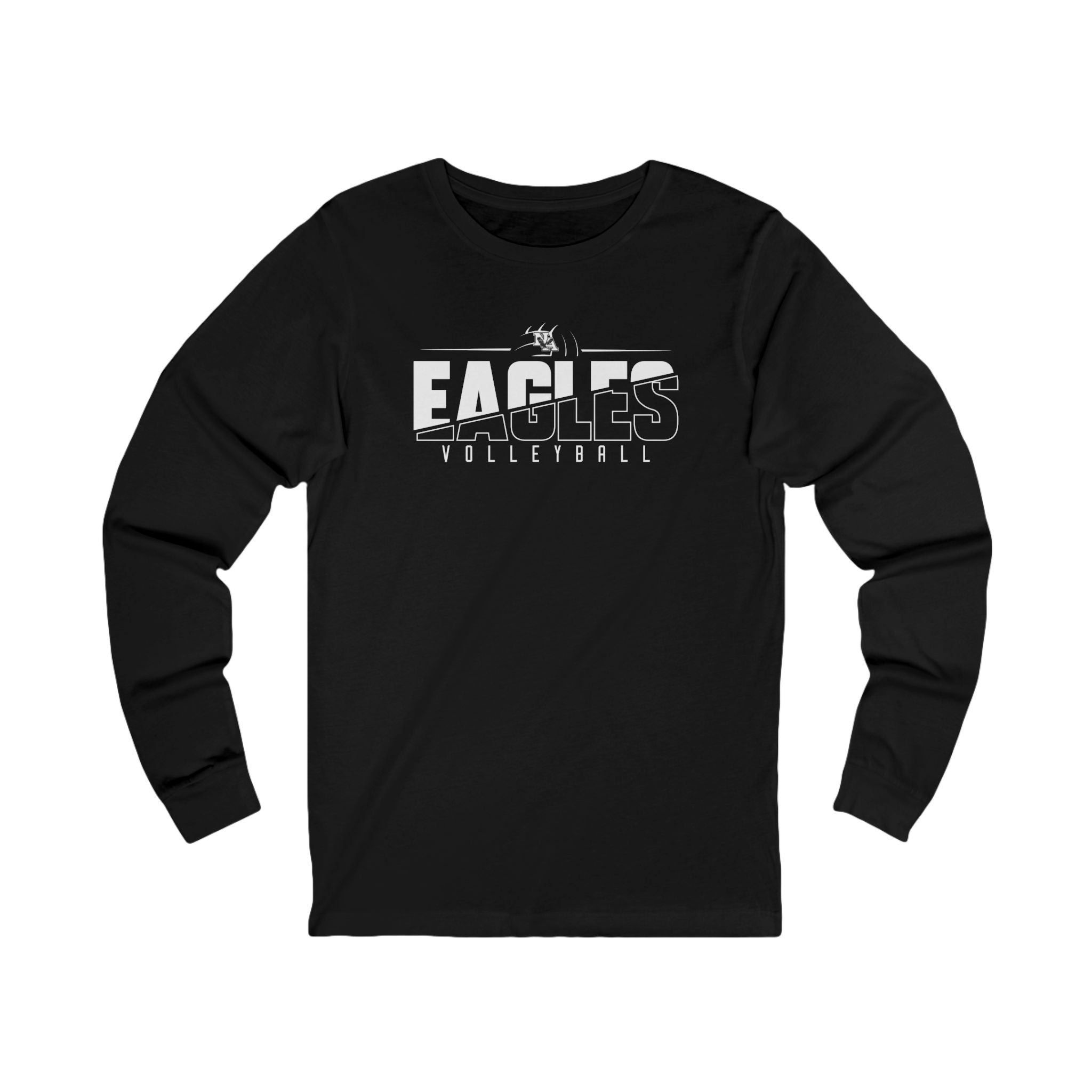 Adult Unisex New Albany Volleyball Power Spike Graphic Long Sleeve Soft Tee