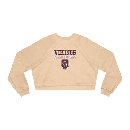 Women's Columbus Academy Field Hockey Graphic Cropped Fleece Bella + Canvas Sweatshirt
