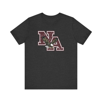 Adult Unisex Vintage Distressed Maroon Logo Short Sleeve Soft Tee