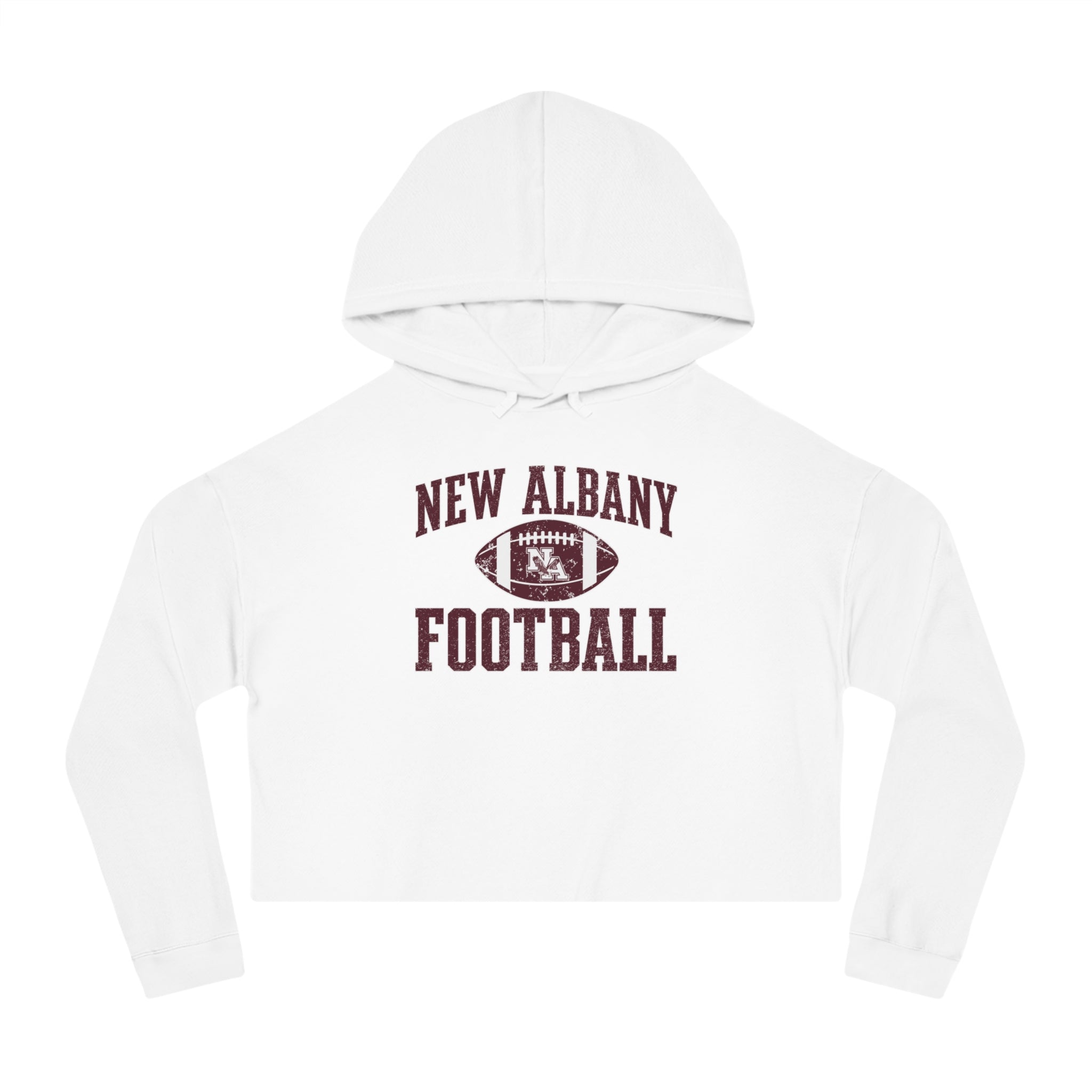 Women's New Albany Football Pride Graphic Crop Hoodie