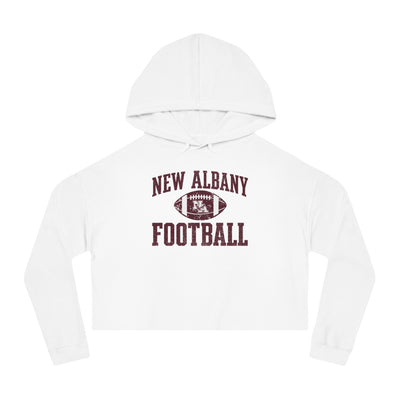 Women's New Albany Football Pride Graphic Crop Hoodie