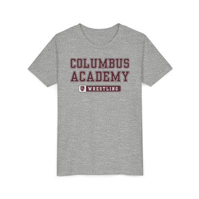 Youth Columbus Academy Wrestling Graphic Short Sleeve Bella + Canvas Soft Tee