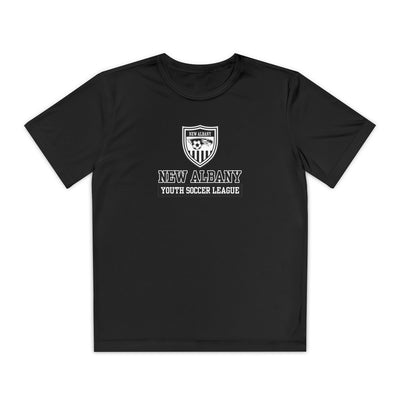 Youth New Albany Youth Soccer League Game Day Graphic Sport-Tek Competitor Performance Tee