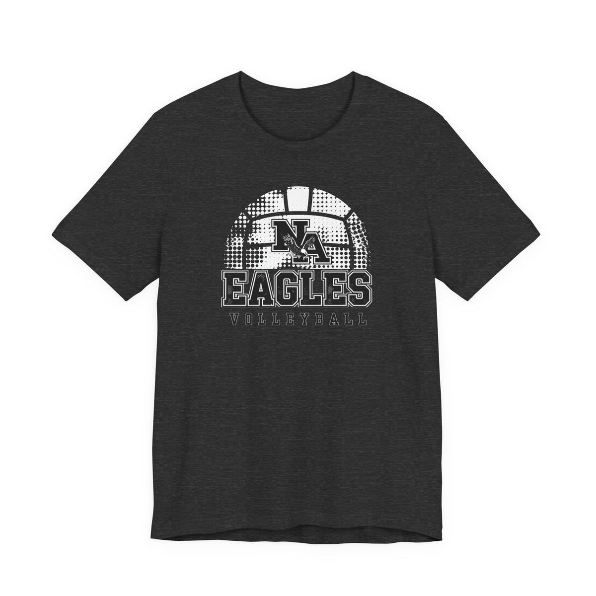 Adult Unisex New Albany Eagles Spike it Graphic Short Sleeve Soft Tee