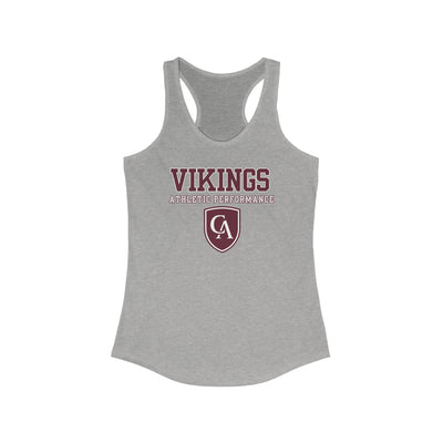 Women's Columbus Academy Vikings Athletic Performance Graphic Next Level Racerback Tank