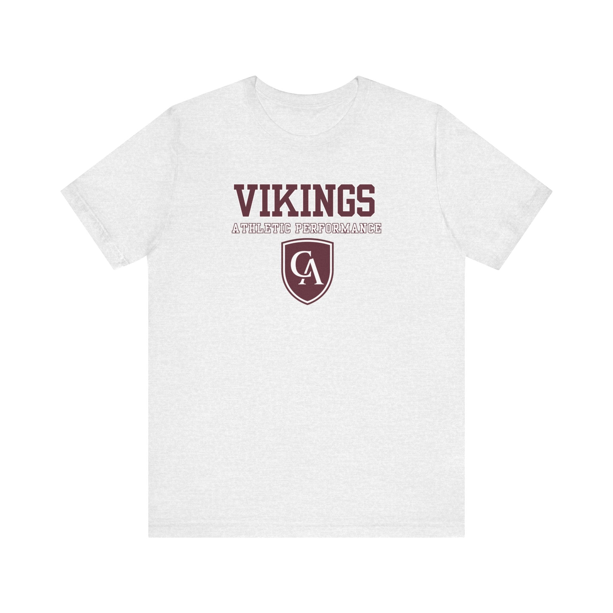 Adult Unisex Columbus Academy Vikings Athletic Performance Graphic Short Sleeve Bella + Canvas Soft Tee