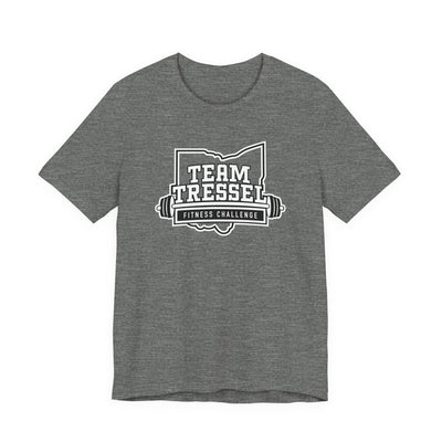 Adult Unisex Team Tressel Fitness Challenge Graphic Short Sleeve Soft Tee