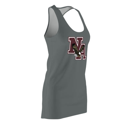 Women's Classic Logo Swim Coverup Racerback Dress - New Albany Eagles