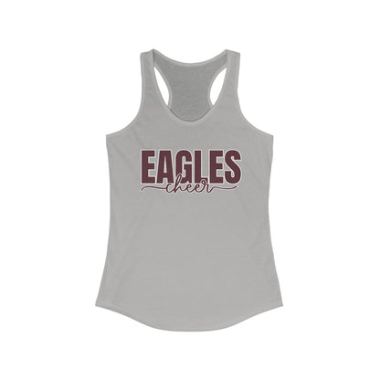 Women's Cheer Words with Back Graphic Racerback Tank - New Albany Eagles