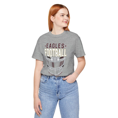 Adult Unisex Eagles White Hype Helmet Graphic Short Sleeve Soft Tee
