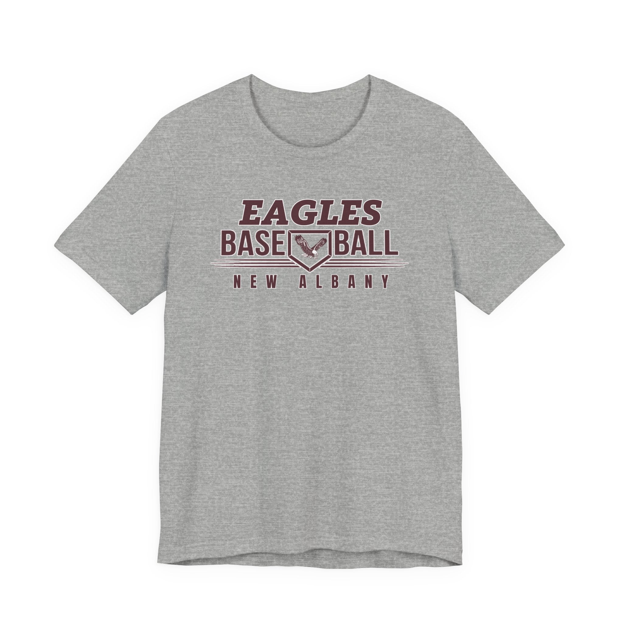 Adult Unisex New Albany Eagles Home Plate Pride Graphic Short Sleeve Soft Tee