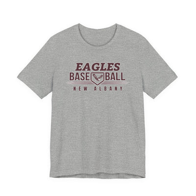 Adult Unisex New Albany Eagles Home Plate Pride Graphic Short Sleeve Soft Tee