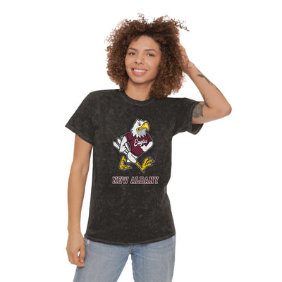 Adult Unisex Vintage Fighting Eagle Short Sleeve Mineral Wash Graphic Tee