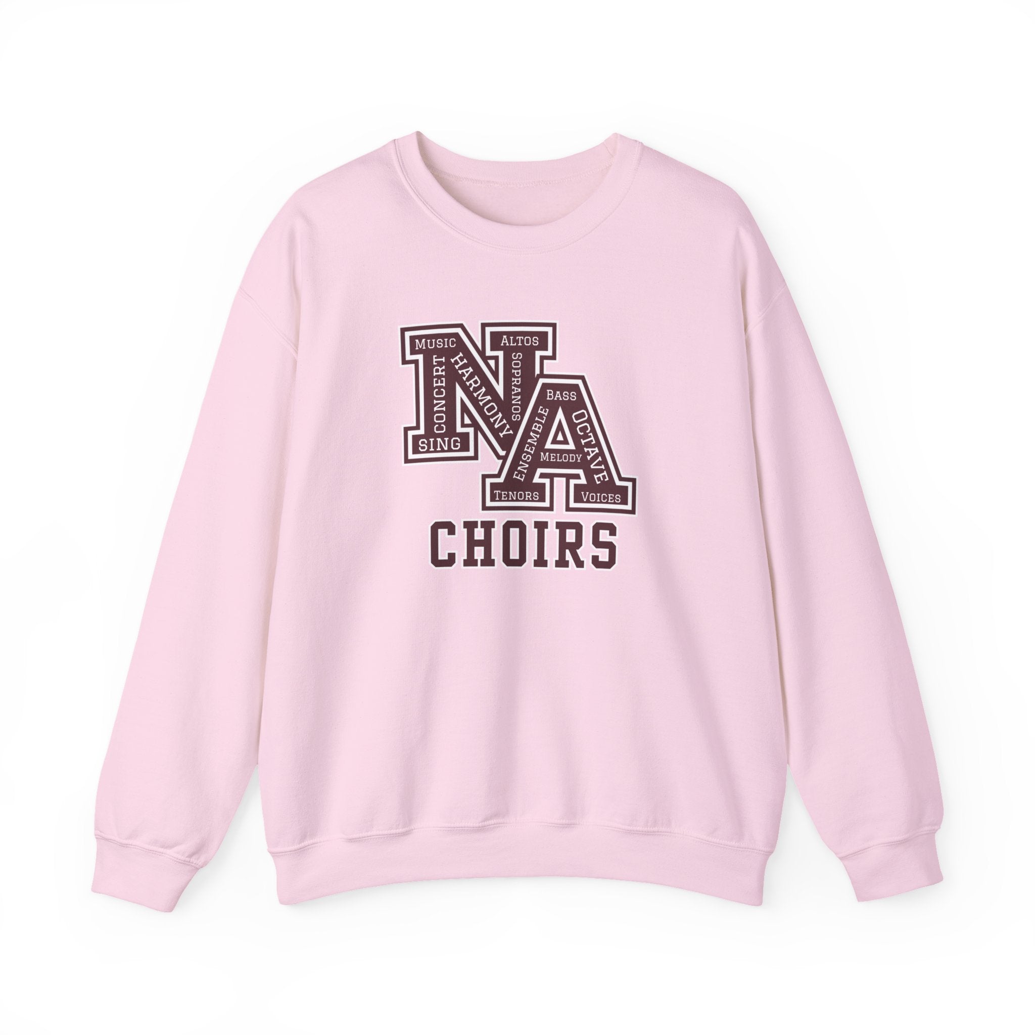 Adult Unisex Choirs Words NA Logo Graphic Sweatshirt