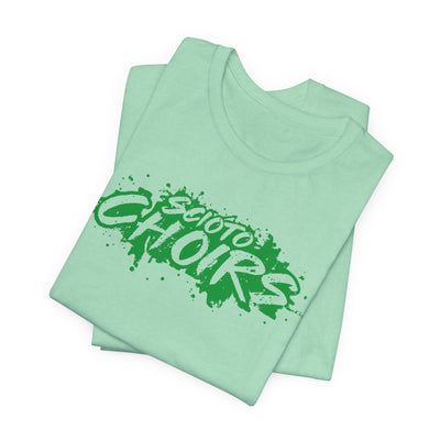 Adult Unisex Dublin Scioto Choirs Paint Splatter Graphic Short Sleeve Soft Tee