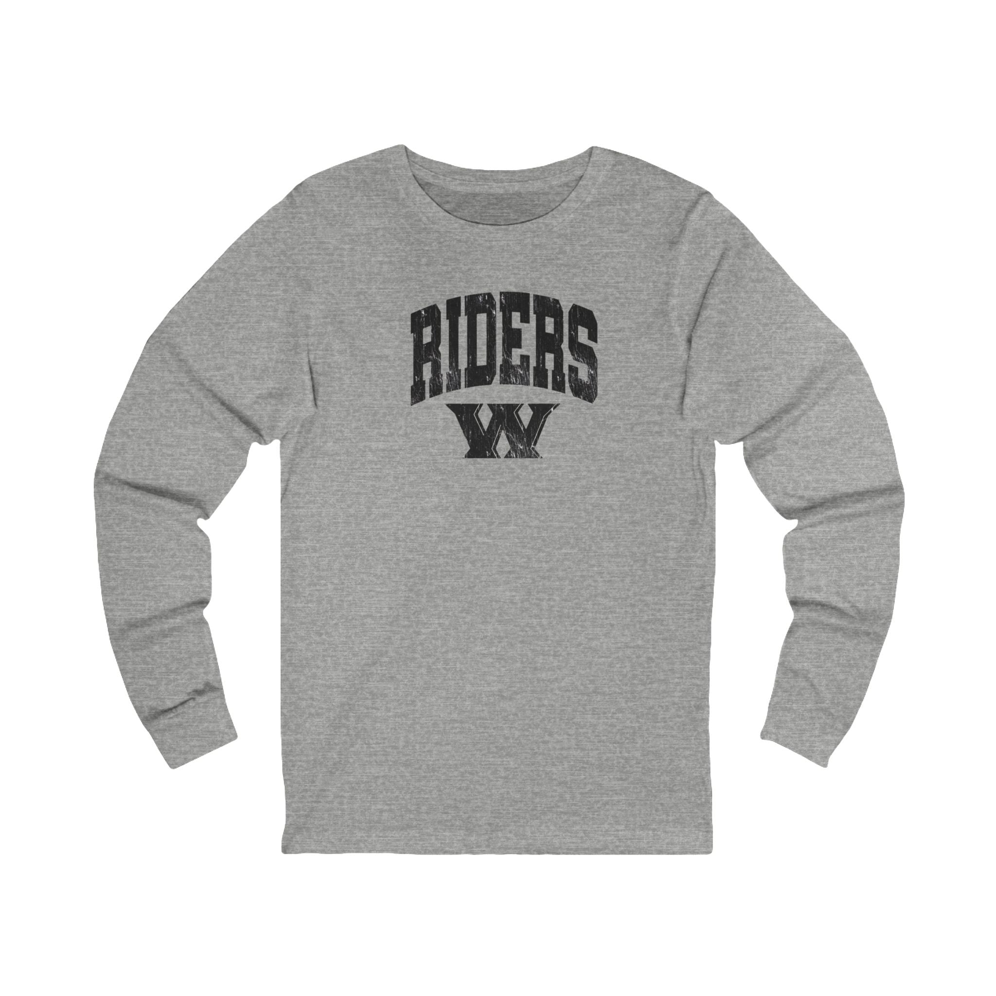 Adult Unisex Riders Arch Vintage Distressed W Graphic Long Sleeve Bella + Canvas Soft Tee