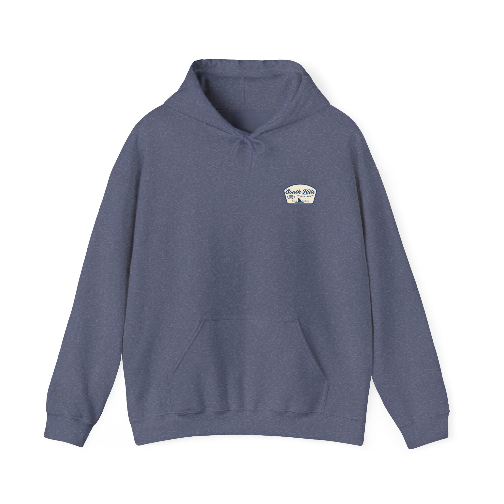 Adult Unisex South Hills Swim Club Home of the Sharks Graphic Hoodie
