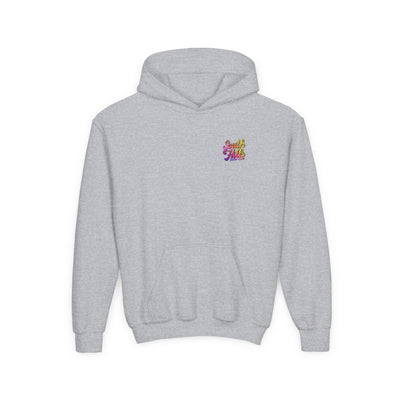Youth South Hills Swim Club Sunset Script Graphic Hoodie