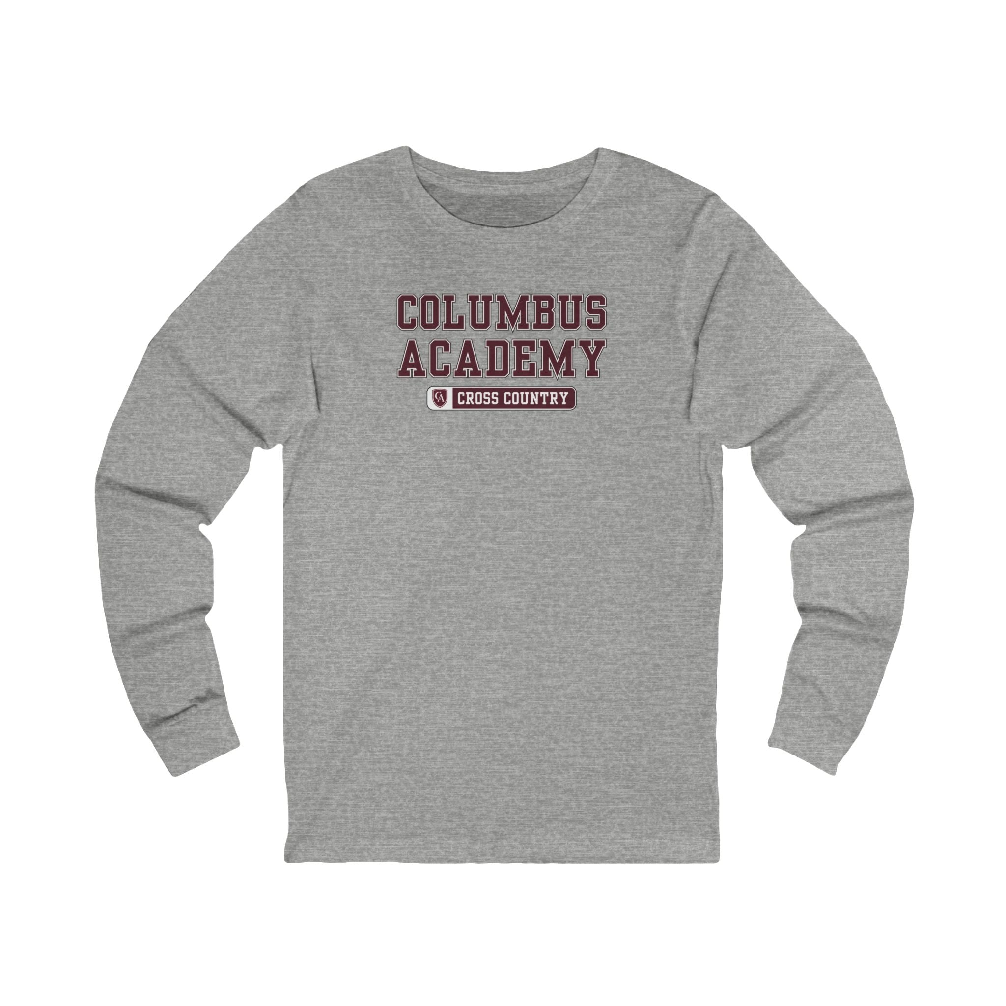 Adult Unisex Columbus Academy Cross Country Graphic Long Sleeve Bella + Canvas Soft Tee
