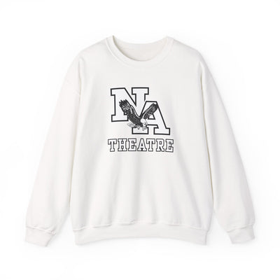 Adult Unisex White/Black Classic NA Theatre Logo Graphic Sweatshirt