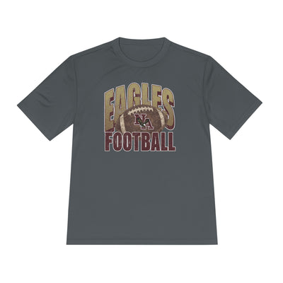 Adult Unisex New Albany First-Down Distressed Football Graphic Sport-Tek Competitor Performance Tee