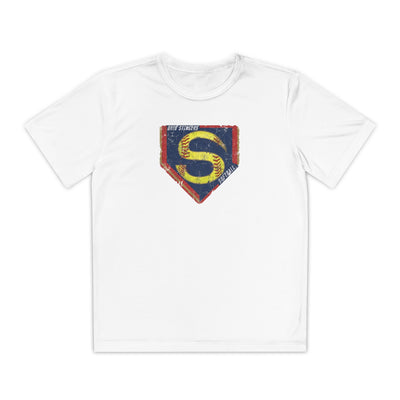 Youth Stingers Softball Distressed Logo Graphic Sport-Tek Competitor Performance Tee