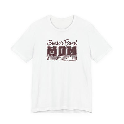 Adult Unisex New Albany 2027 Senior Band Mom Graphic Short Sleeve Bella + Canvas Soft Tee