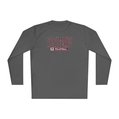 Adult Unisex Columbus Academy Volleyball Graphic Sport-Tek Competitor Performance Long Sleeve Tee