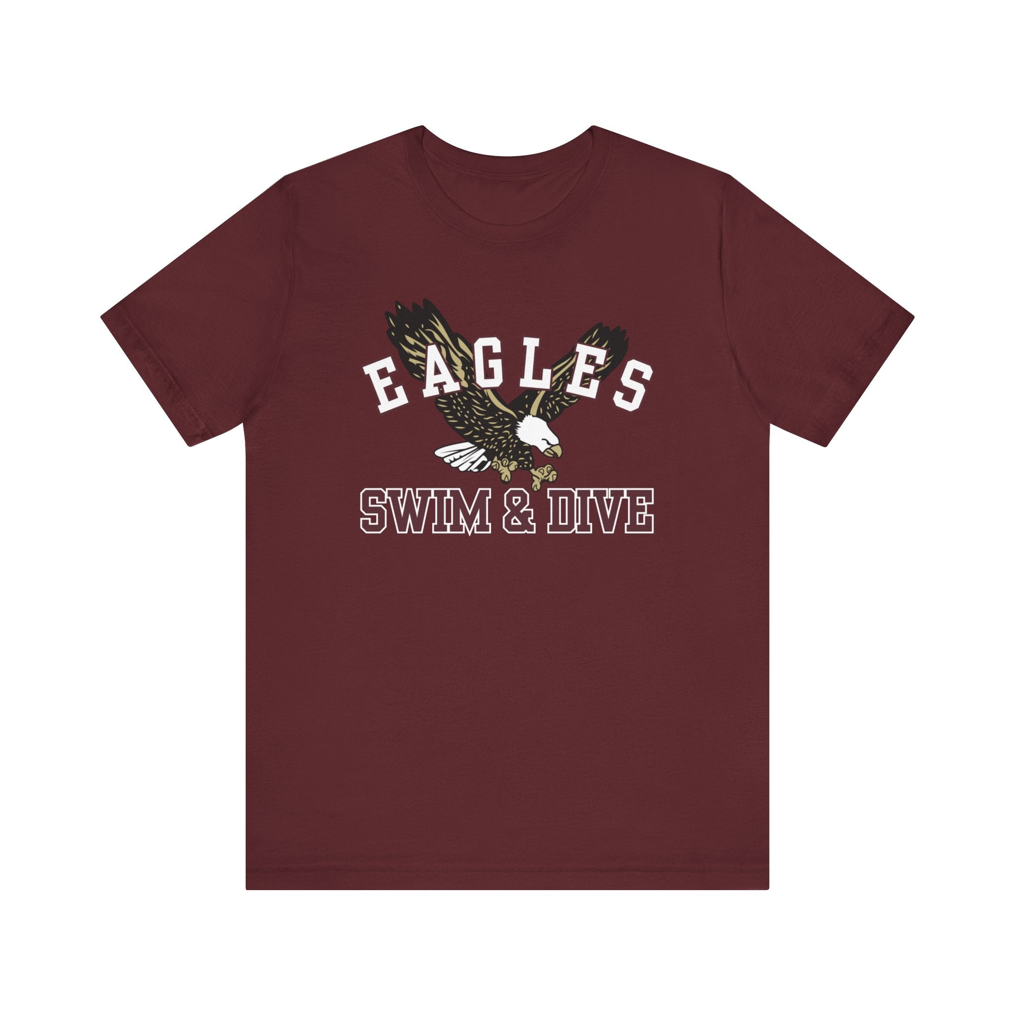 Adult Unisex Swim & Dive Flying Eagle Soft Short Sleeve Graphic Tee