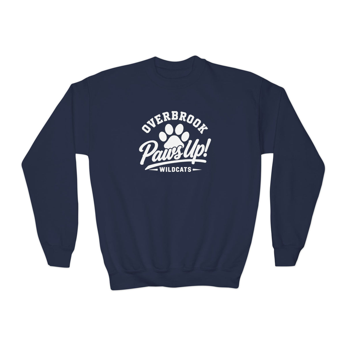 Youth Overbrook Elementary Paws Up Graphic Sweatshirt
