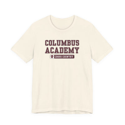Adult Unisex Columbus Academy Cross Country Graphic Short Sleeve Bella + Canvas Soft Tee