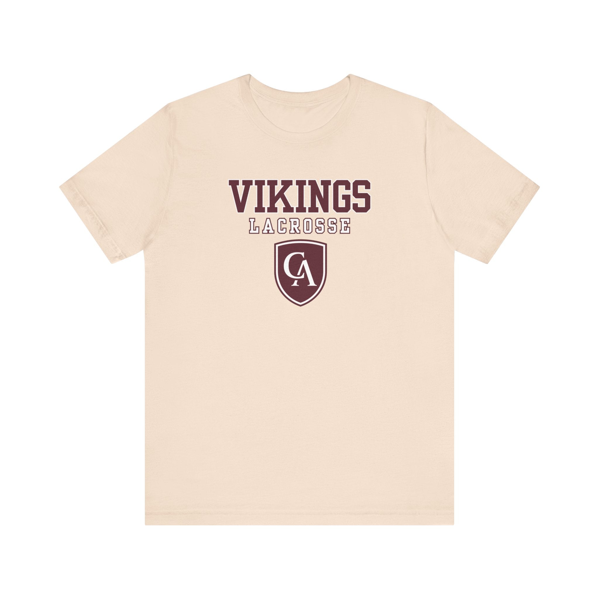 Adult Unisex Columbus Academy Vikings Lacrosse Graphic Short Sleeve Bella + Canvas Soft Tee