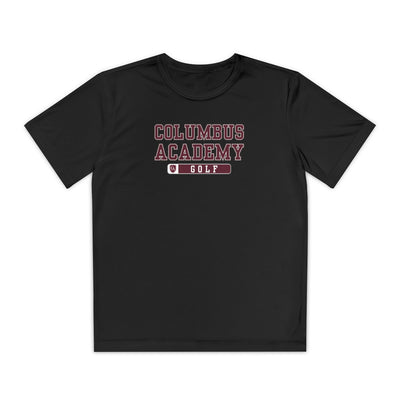 Youth Columbus Academy Golf Graphic Sport-Tek Competitor Performance Tee