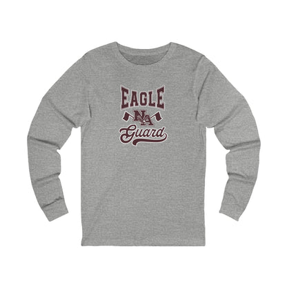 Adult Unisex Classic Varsity Eagle Guard Graphic Long Sleeve Soft Tee