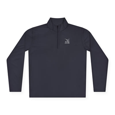 Adult Unisex Sport-Tek Competitor Performance Quarter-Zip Pullover - White Jennings Notre Dame Village Logo